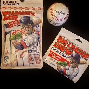 BIG LEAGUE CHEW Men’s Boxer Briefs Gift Set (Size L)